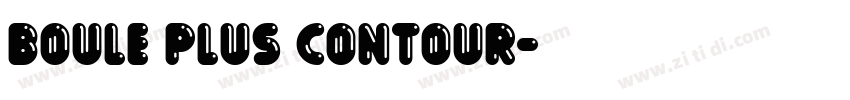 Boule Plus Contour字体转换